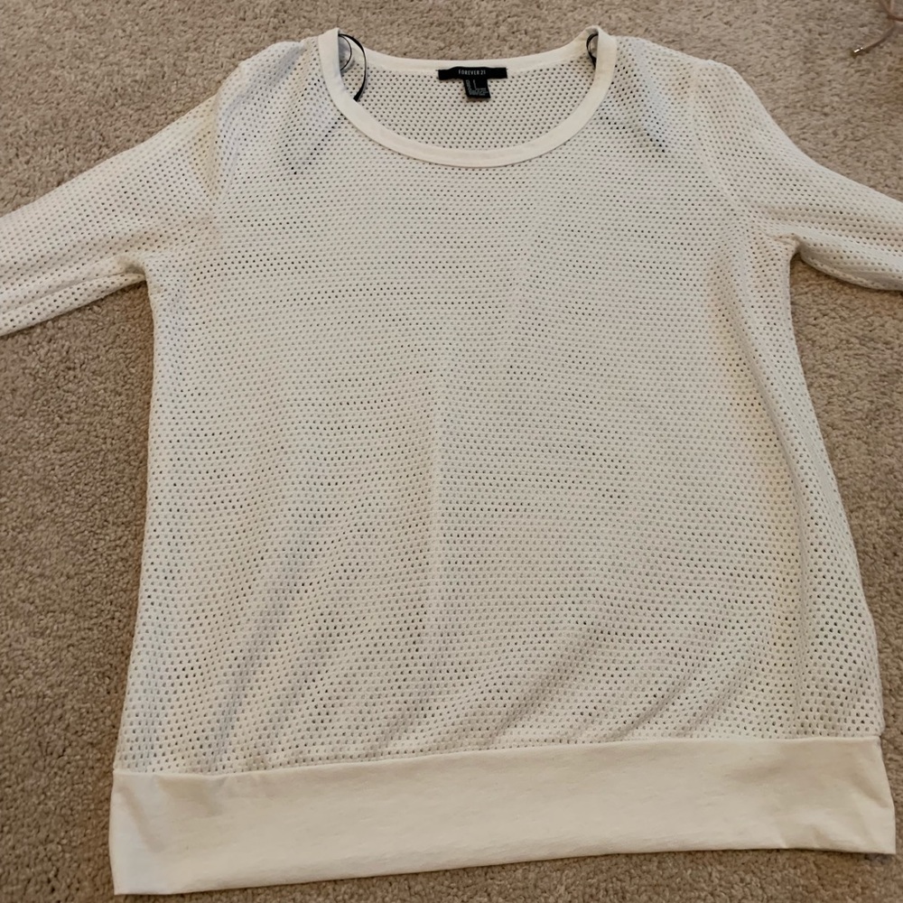 Mesh long sleeve forever 21 Shirt